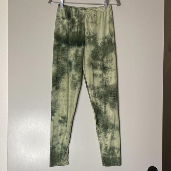 Green Tie Dye Leggings - Picture 3 of 4